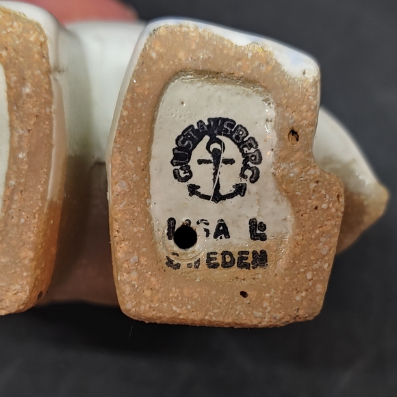 Lisa Larson Noahs Ark Gustavberg Elephant Couple Vtg Sweden - Picture 9 of 11